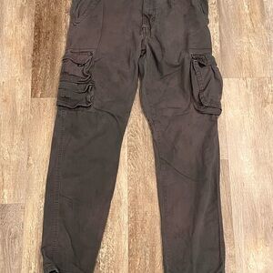 Wrangler Men's Stretch Taper Leg Regular Fit Cargo Pant Size 34” Gray